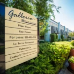 Close up of The Galleria directory sign