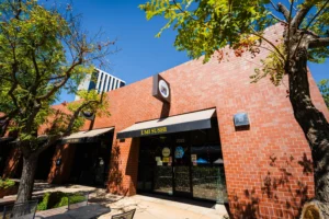 Umi Sushi restaurant storefront Crescent Building